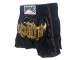 Shorts Muay Thai para niños de Lumpinee : LUMRTO-003 Negro